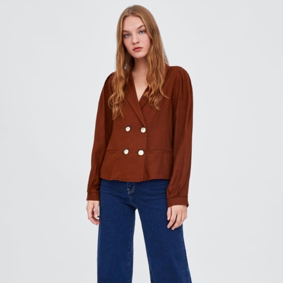 Zara Tops - Wrap Top with Buttons